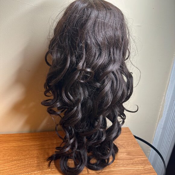 Bobbi Boss Swiss Lace Front Wig – Kiliah Style, Human Hair Blend, Color #4 - Picture 3 of 9